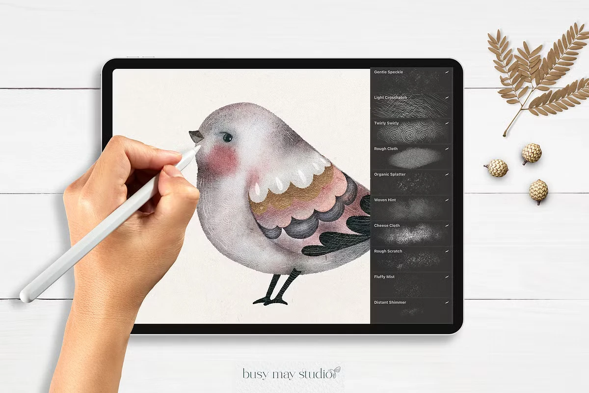Procreate Texture Brush Set Mixed 6 Procreate Texture Brush Set Mixed - Image 6
