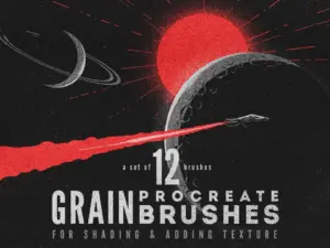 procreate grain brushes1