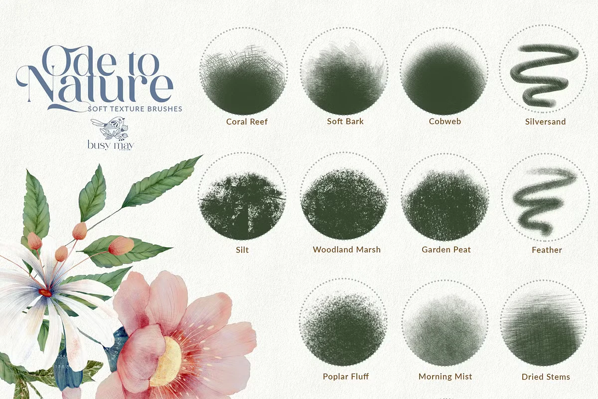 Texture Brushes Procreate Set 6 Texture Brushes Procreate Set - Image 6