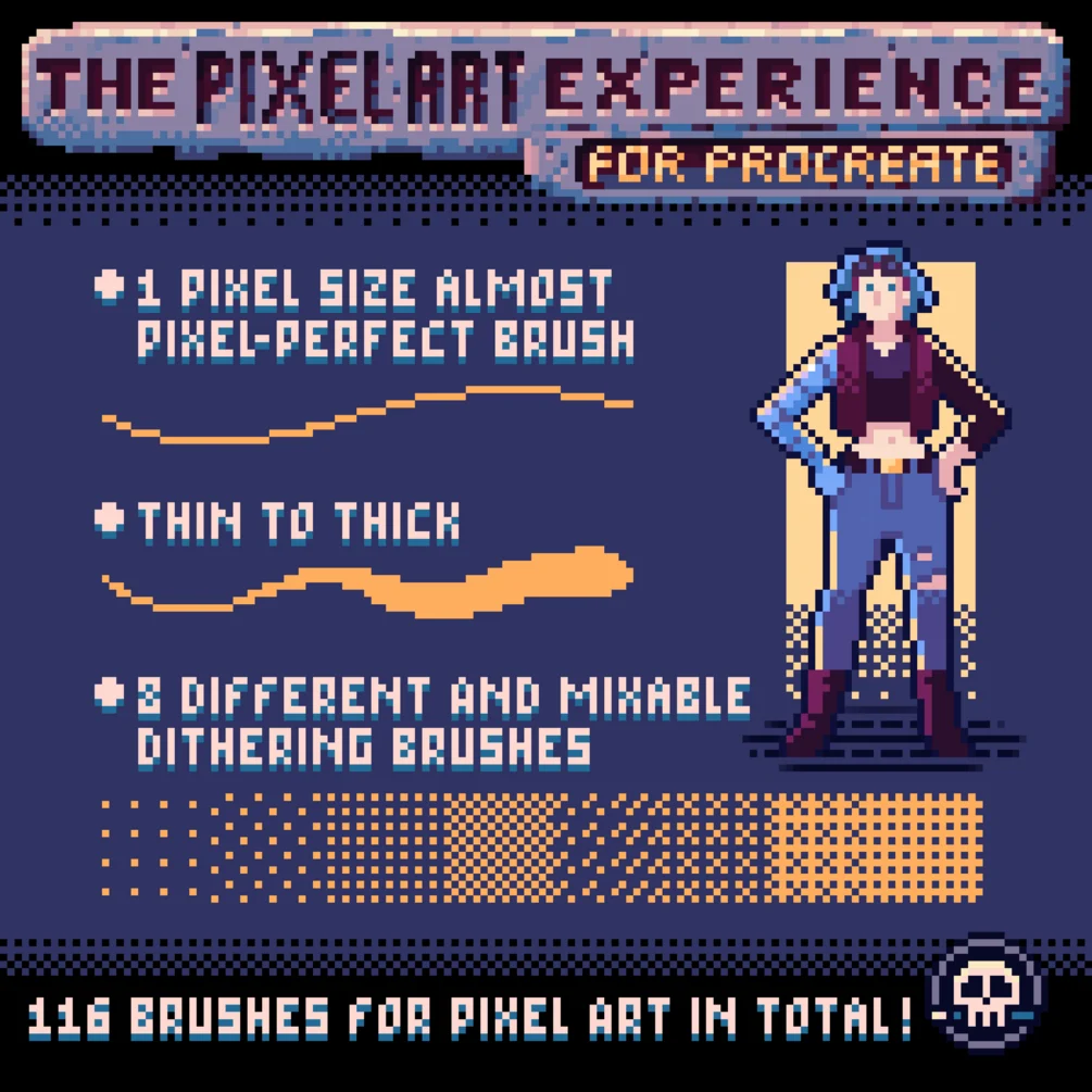 The Pixel Art Experience Brush Set for Procreate 4 The Pixel Art Experience Brush Set for Procreate - Image 4