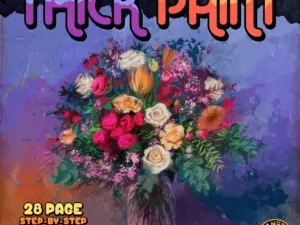 thick paint oil painting brush set for procreate