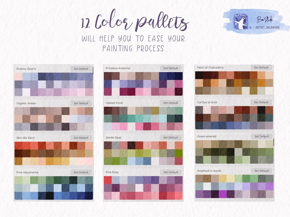 True Watercolor - digital watercolor brushes for Procreate 14 True Watercolor - digital watercolor brushes for Procreate - Image 14