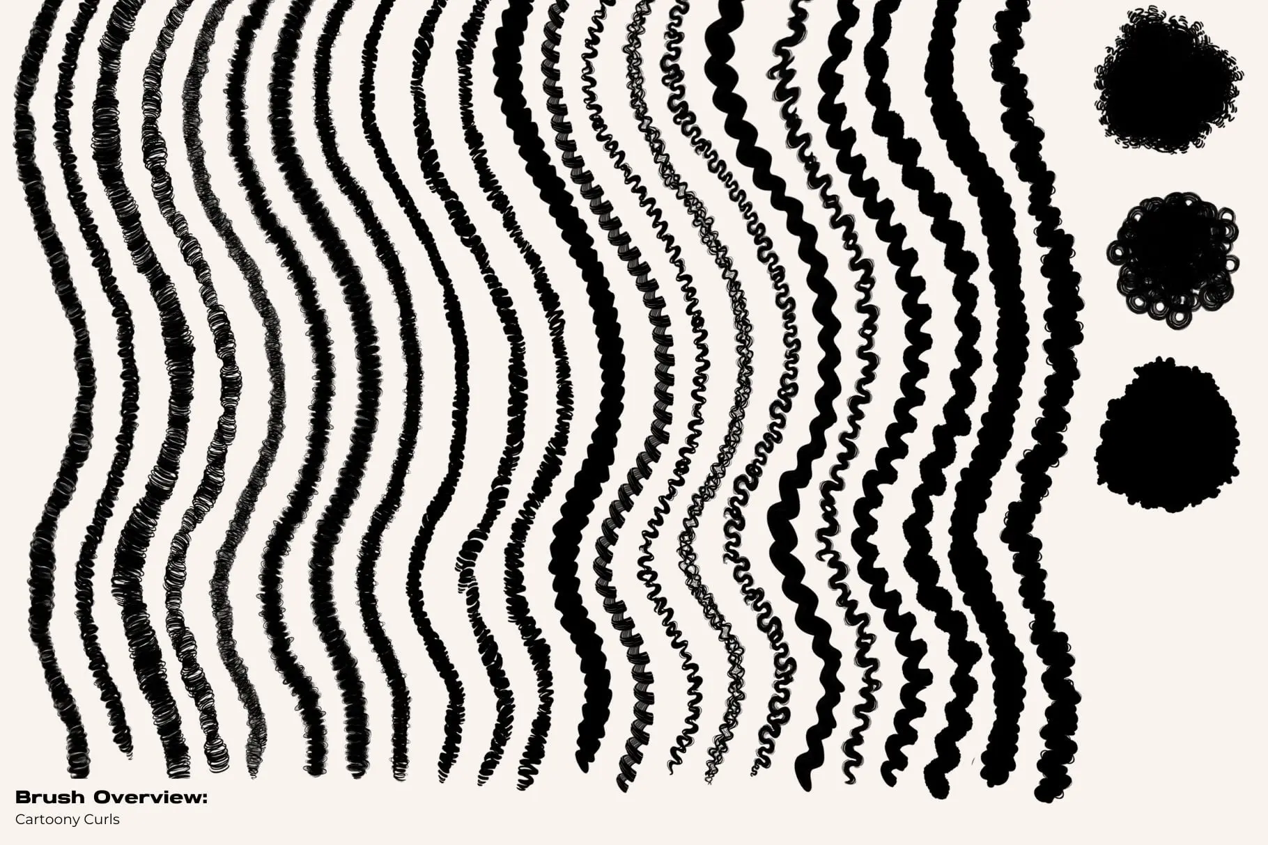 Vol 2 Procreate Cartoony Curl Brushes 1 vol 2 procreate cartoony curl brushes 1