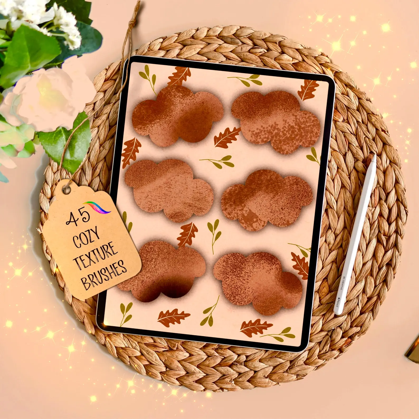 45 Procreate Cozy Texture Brushes 3 warmcozycottageshop 3