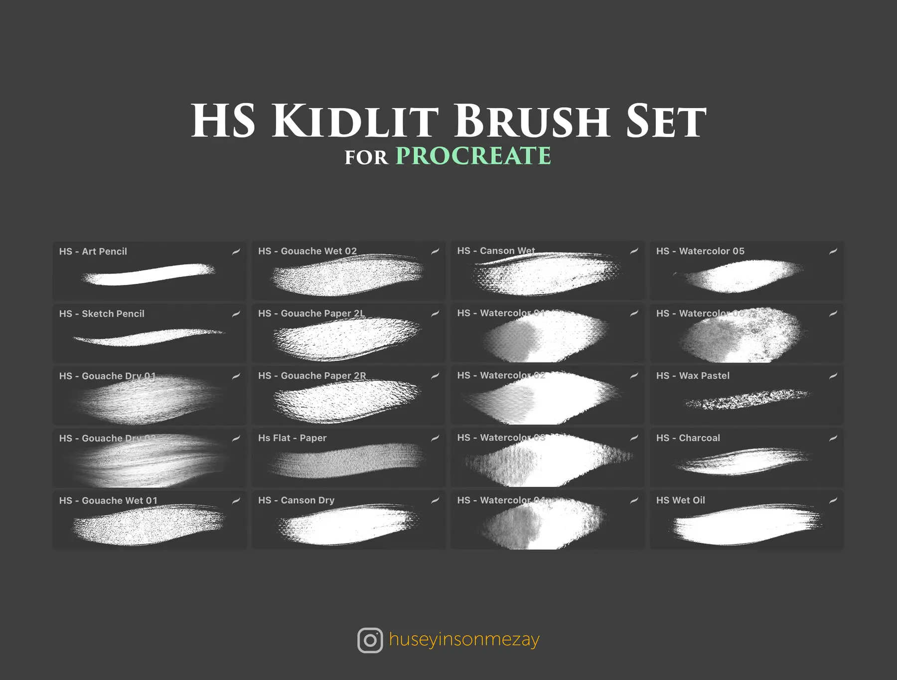HS - Kidlit Brush Set For Procreate App 3 file 10