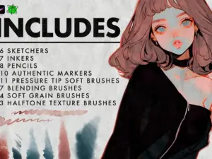 anime soft style procreate brushes2