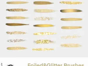 csp foiledglitter brushes by gojijung158