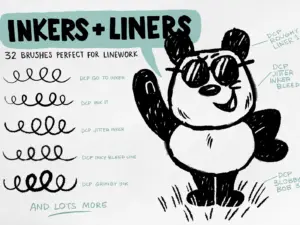david cps inkers and liners brush set for photoshop