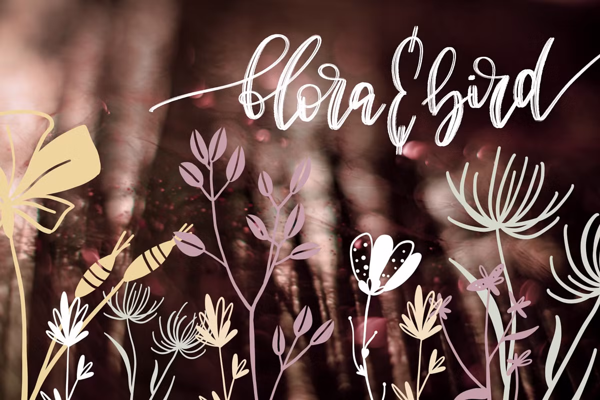 Flora&Bird - Brush Box for Procreate 9 flora bird brush box for procreate 4