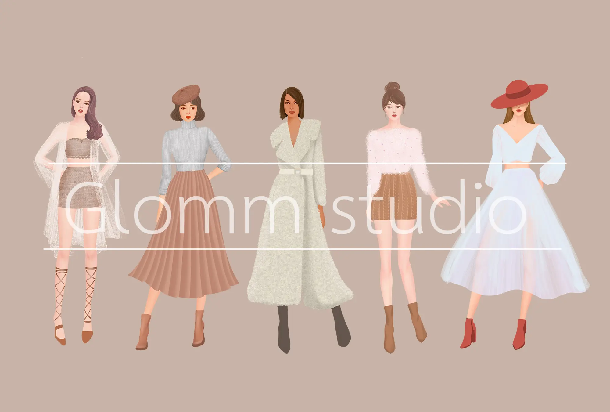 Glomm Fashion Brushset for Procreate (80 brushes+8 free models in png) 8 glm 2