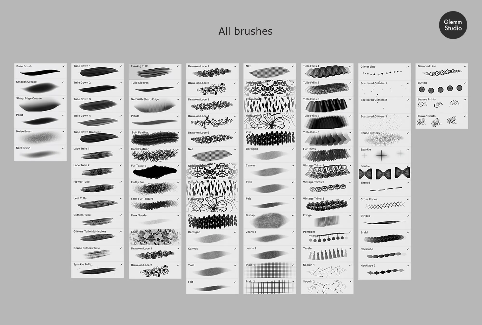 Glomm Fashion Brushset for Procreate (80 brushes+8 free models in png) 6 glm 4