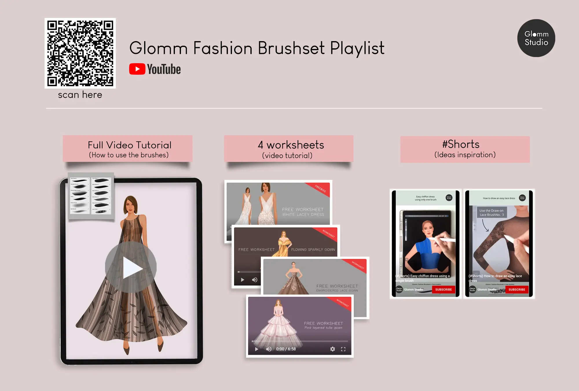 Glomm Fashion Brushset for Procreate (80 brushes+8 free models in png) 5 glm 5