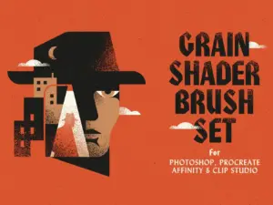 grain shader brush set for illustrator v2