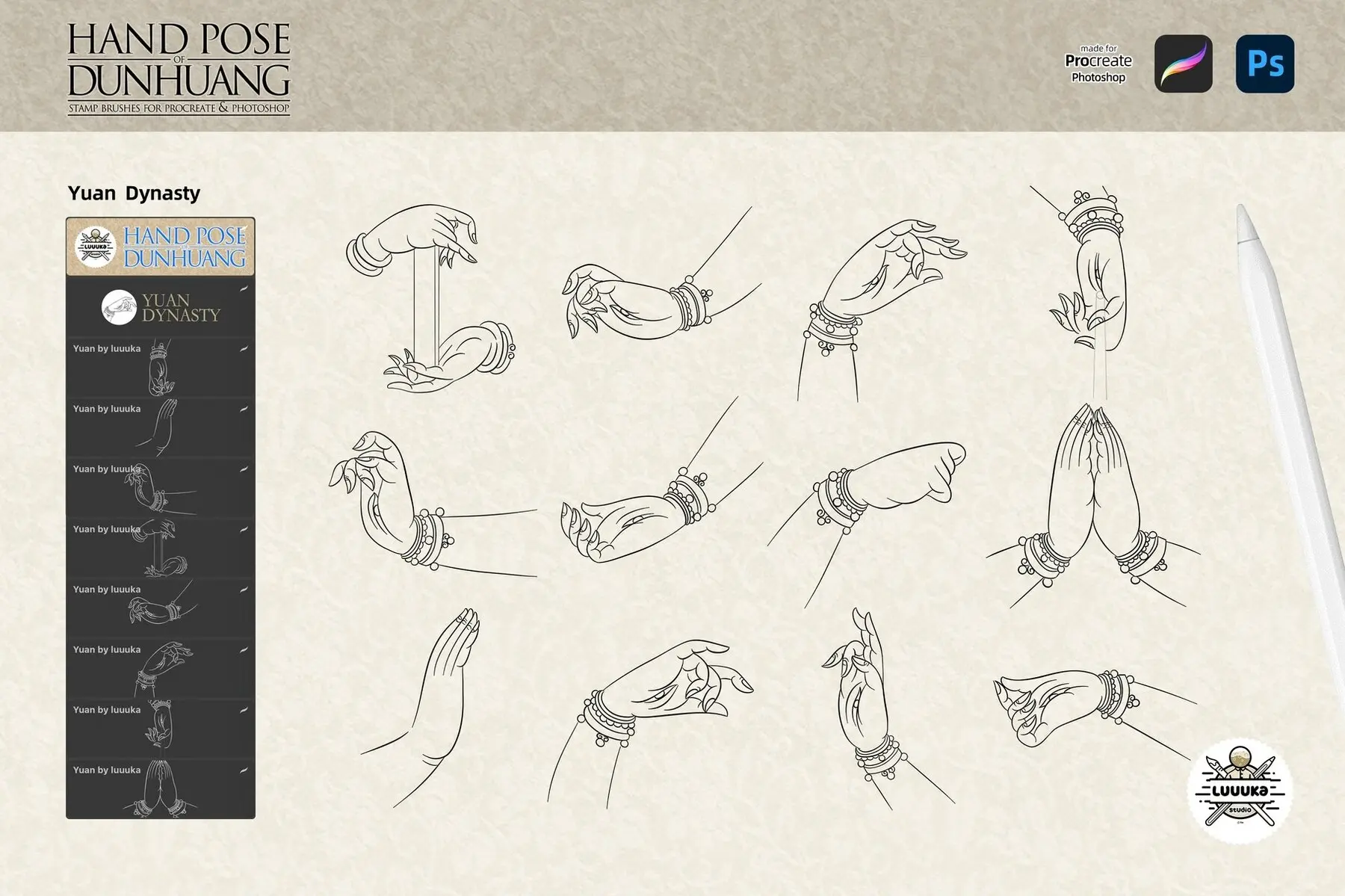 Hand Pose of Dunhuang Musicians 18 hand pose of dunhuang musicians by luuuka 4