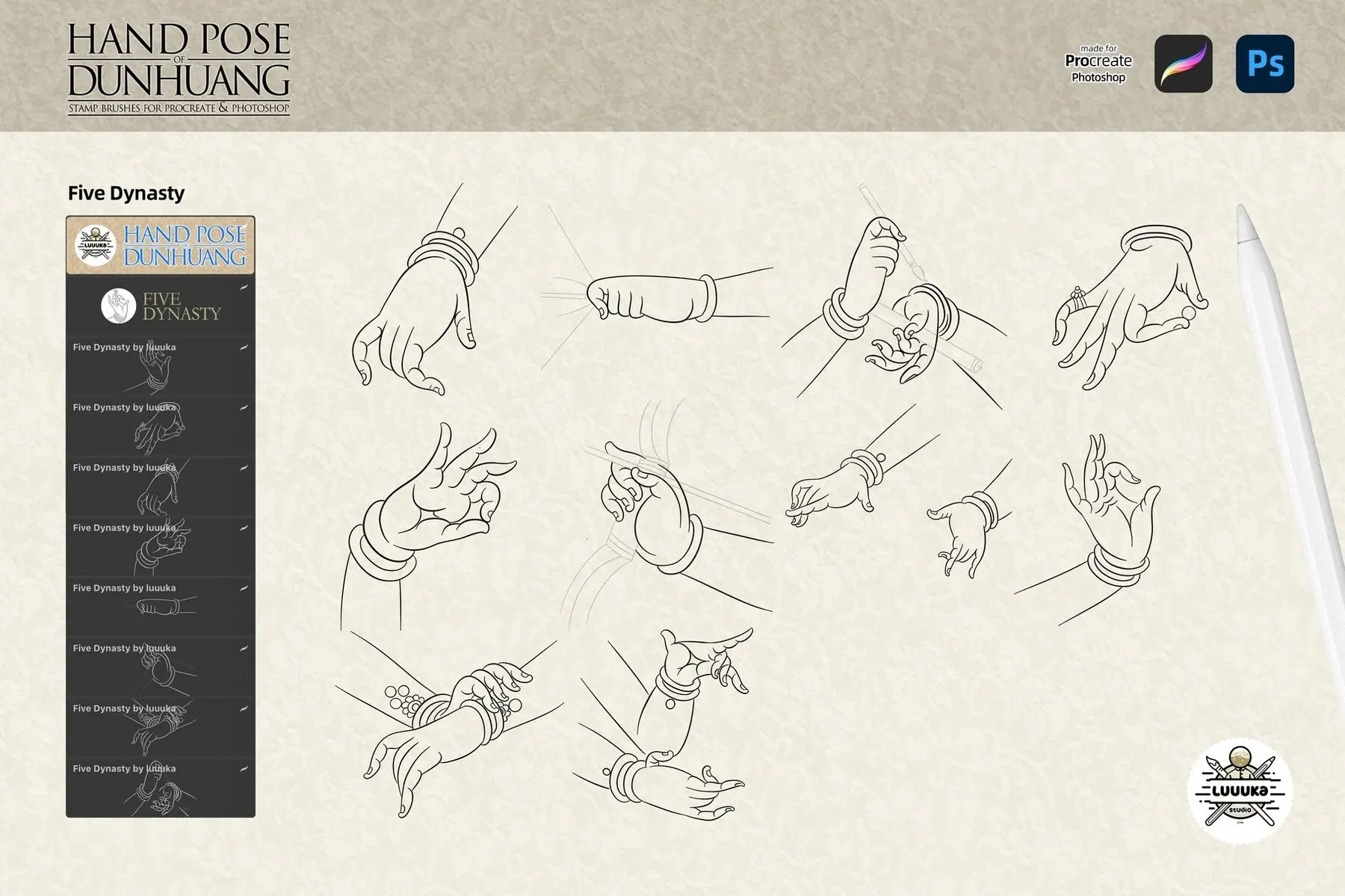 Hand Pose of Dunhuang Musicians 16 hand pose of dunhuang musicians by luuuka 6