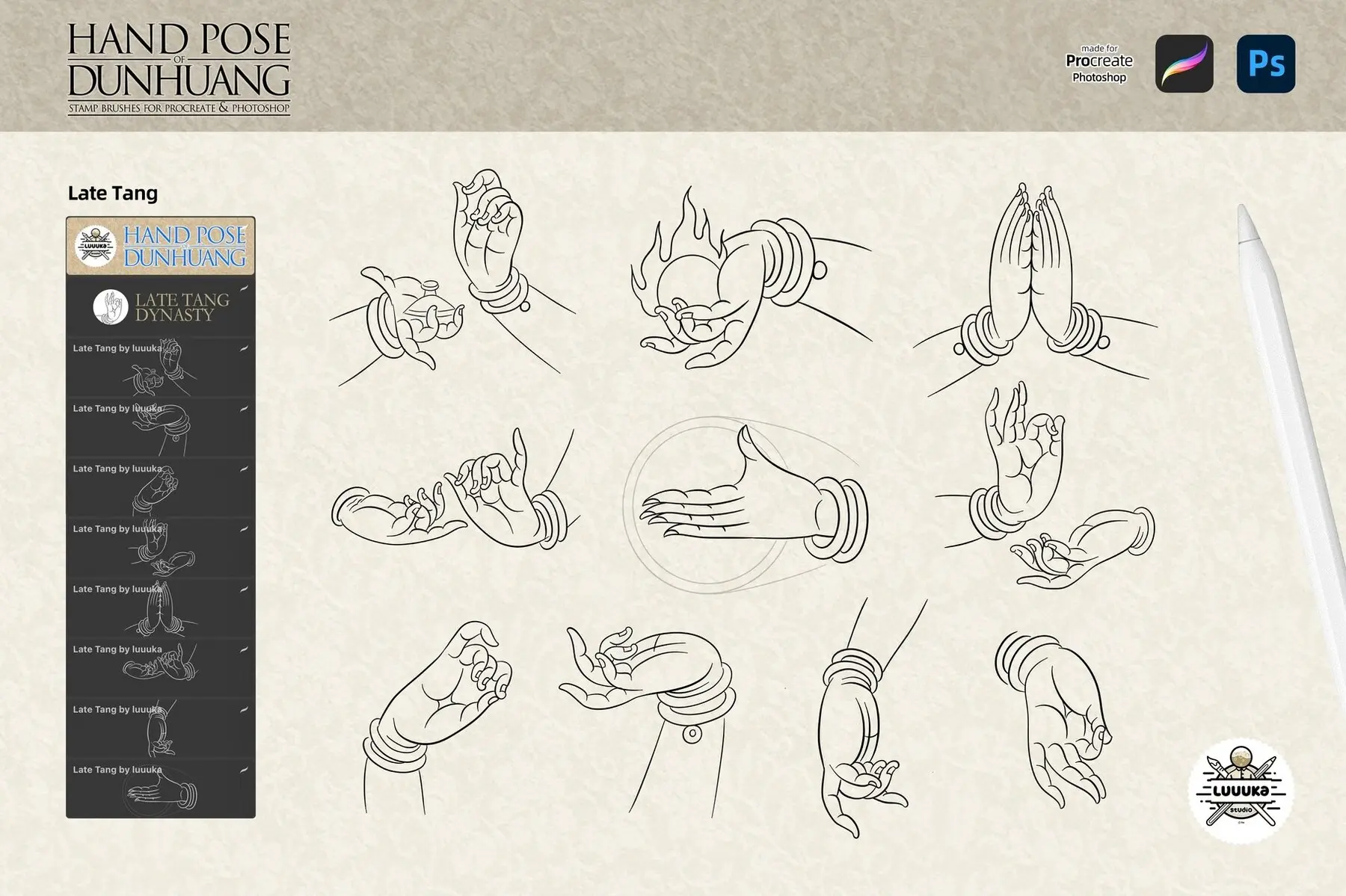 Hand Pose of Dunhuang Musicians 15 hand pose of dunhuang musicians by luuuka 7