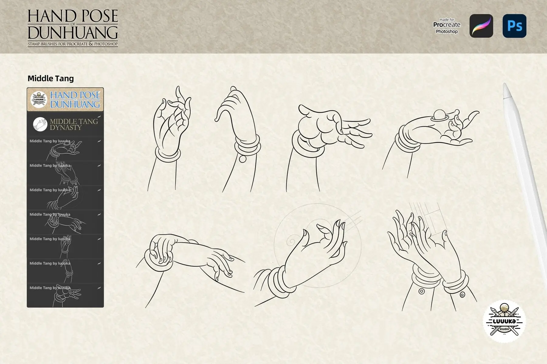 Hand Pose of Dunhuang Musicians 14 hand pose of dunhuang musicians by luuuka 8