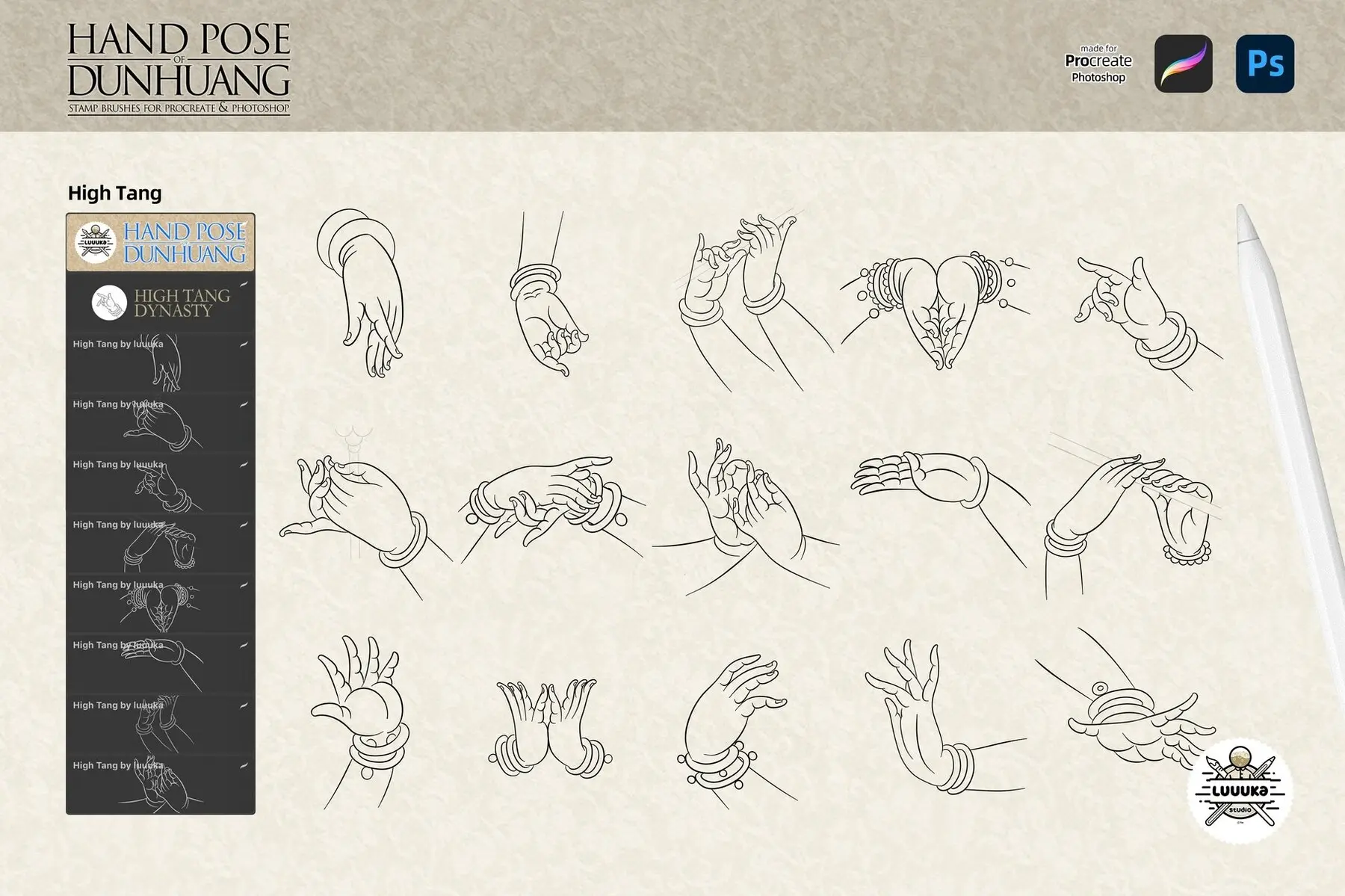 Hand Pose of Dunhuang Musicians 13 hand pose of dunhuang musicians by luuuka 9