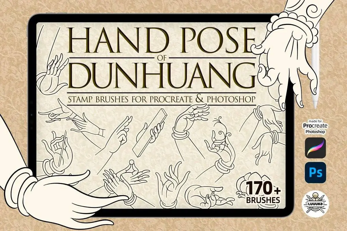 Hand Pose of Dunhuang Musicians 7 hand pose of dunhuang musicians by luuuka
