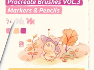 procreate brushes vol.3 markers pencils