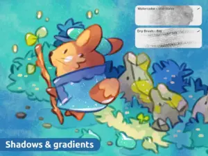 procreate brushes vol.6 lines gouache watercolor 1