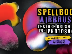 spellbook airbrush texture brush set for photoshop1