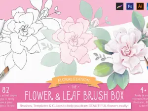 the flower leaf brush box by pretty little lines 8