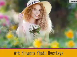 art flowers photo overlays1