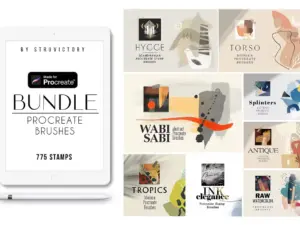 procreate stamp brushes bundle 2020