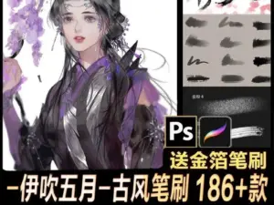 x500 伊吹东方古韵百款笔刷合集
