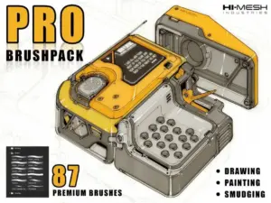 ⭐draw like a pro – pro hard surface brush pack
