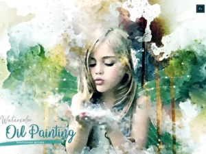 watercolor oil painting ps action01 15443