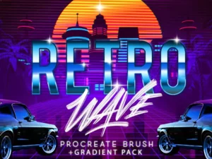 retro wave brush for procreate (3) 46279