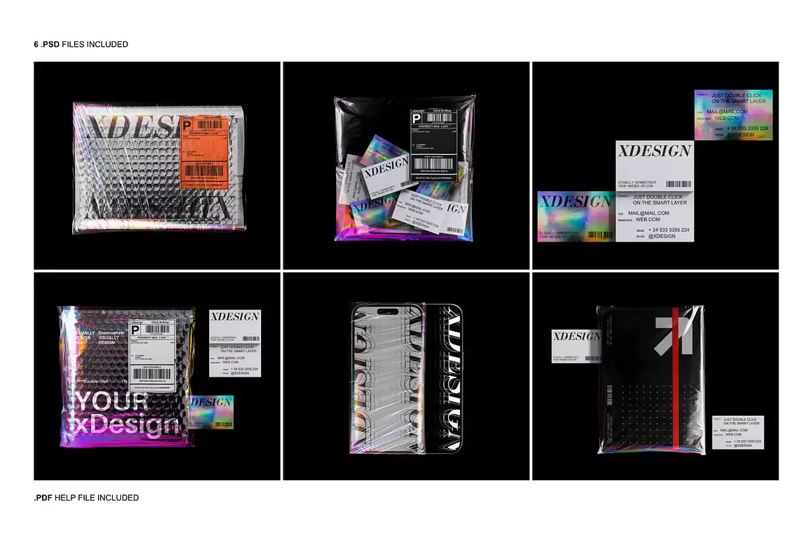 Holographic Brand Identity Mockups 14 holographic brand identity mockups02 67336