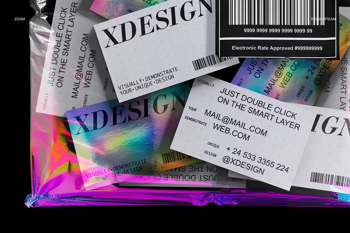 Holographic Brand Identity Mockups 12 holographic brand identity mockups04 67338