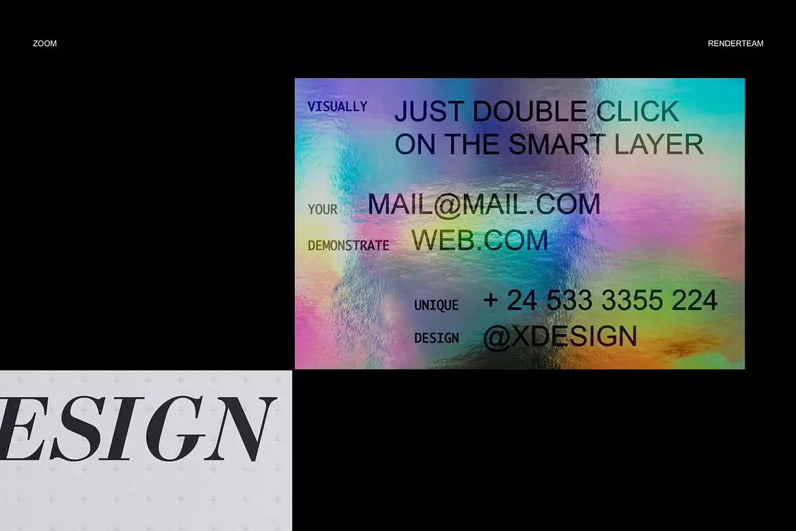 Holographic Brand Identity Mockups 10 holographic brand identity mockups06 67340