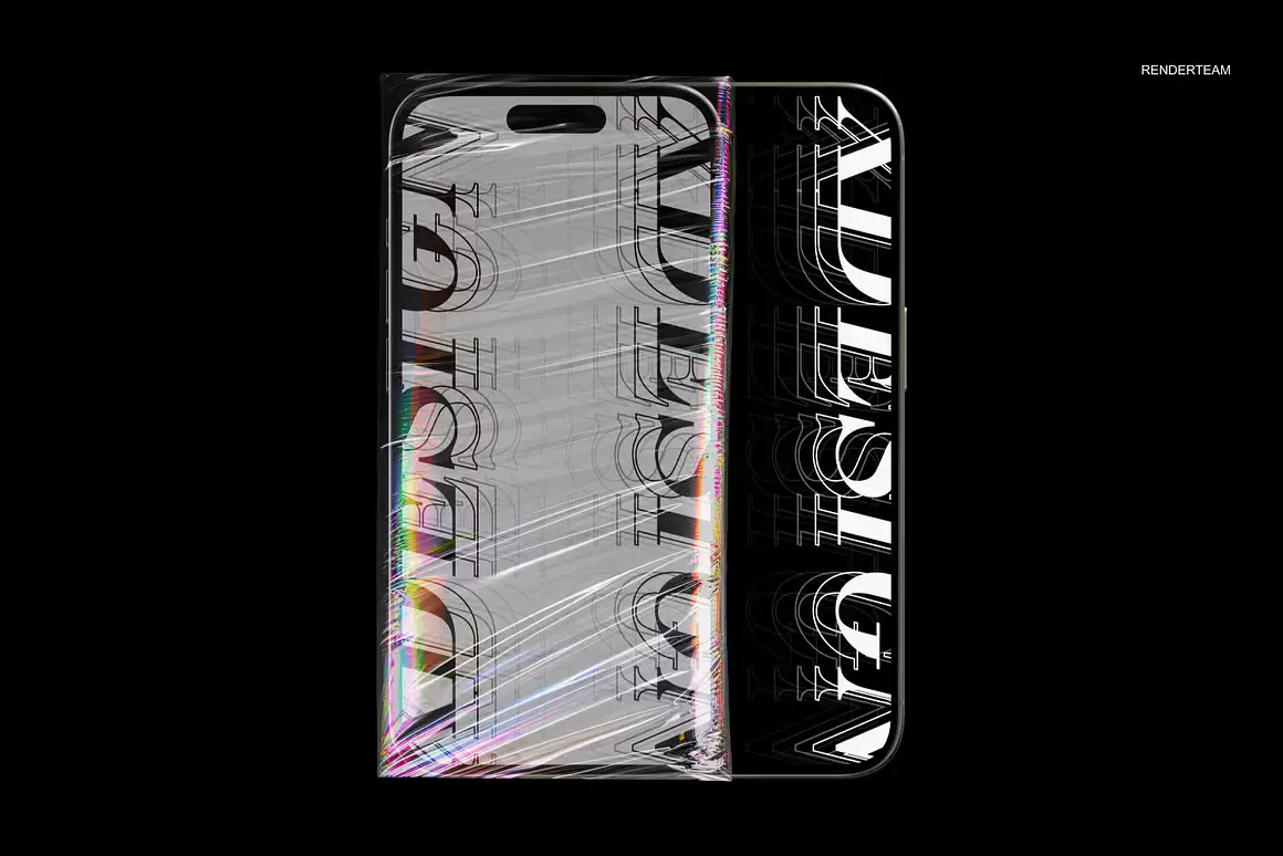 Holographic Brand Identity Mockups 9 holographic brand identity mockups07 67341