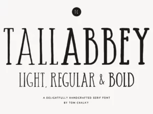 tall abbey serif handwritten font1 68523