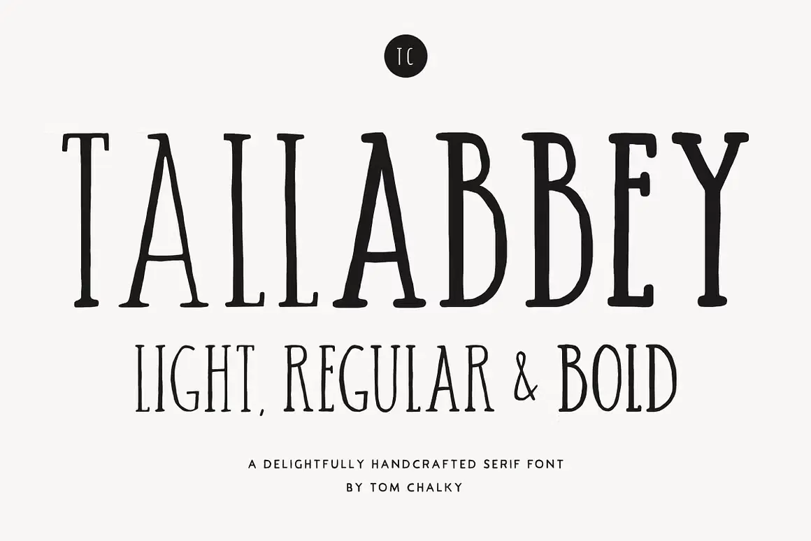 Tall Abbey Serif - Handwritten Font